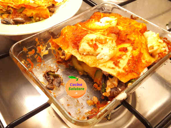 lasagne servite nel piatto